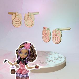 Ever After High Hat Tastic Tea Party Cedar Wood doll earrings replacement