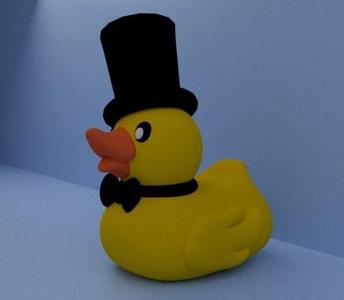 Rubber duck - gentleman model