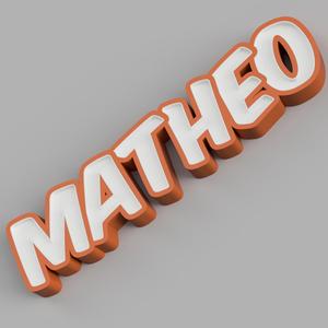 NAMELED MATHEO - LED LAMP WITH NAME