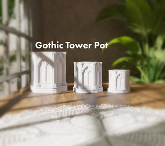 Gothic Tower Pot