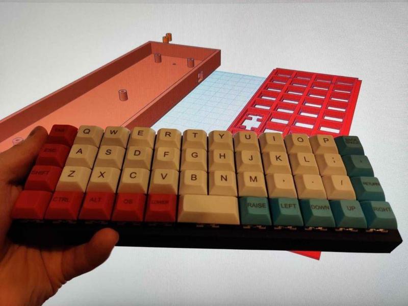 Planck Style Ortholinear 4x12 Keyboard