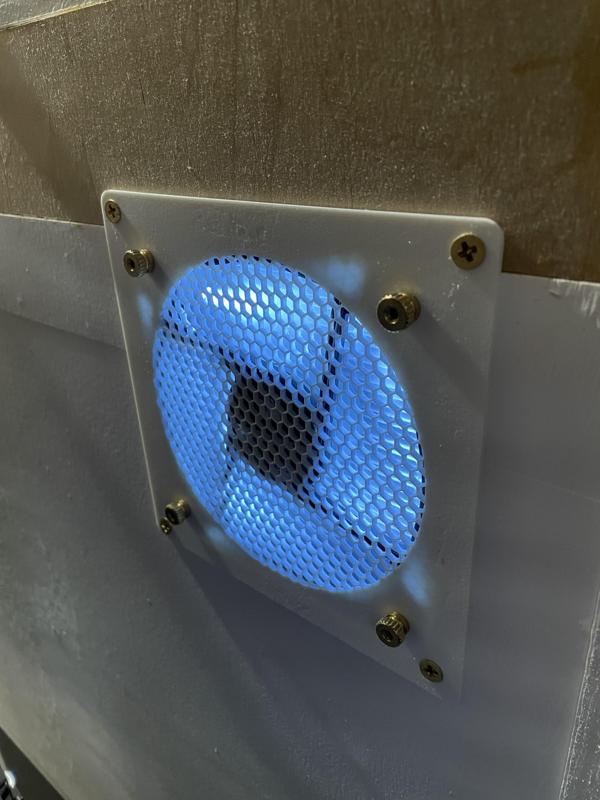 Enclosure mount for 120x120mm fan and filter