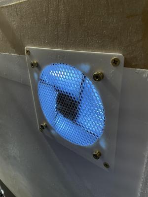 Enclosure mount for 120x120mm fan and filter