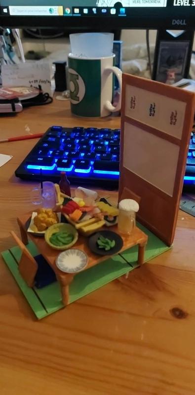 Mini Izakaya Japanese theme bar modeling