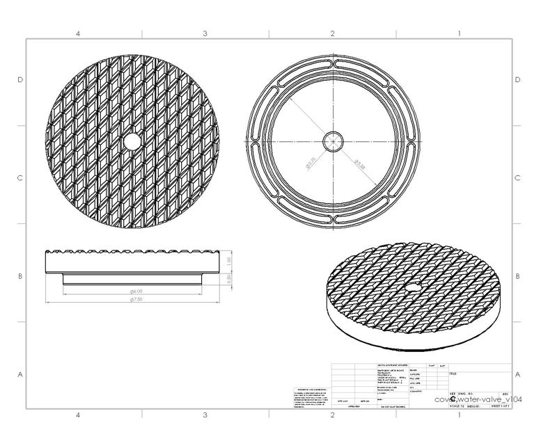 water valve cover (sidewalk)