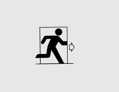 emergency exit pictogram