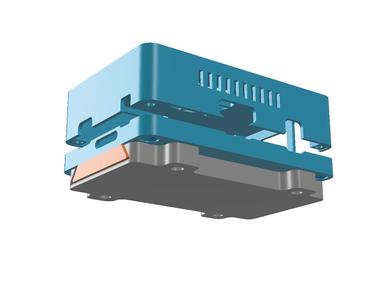 Orange Pi 3 LTS Case + Wall Mount (dovetail style)