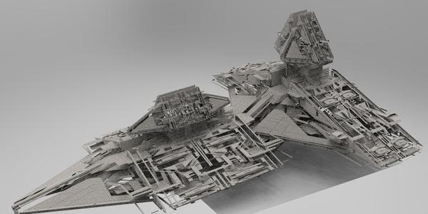 Ra Has Returned Sci-Fi City Tower ruin 3