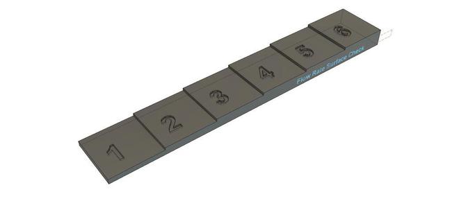 Flow Rate Surface Check/Test, Check 6 Flow Rates per print