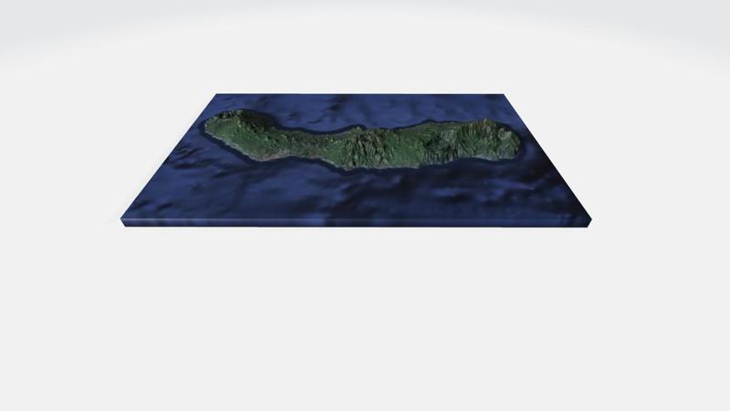 🏝️ Ilha de São Miguel (Azores - Portugal) 3D Map