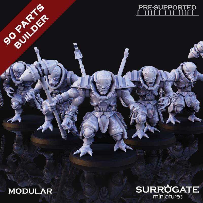 BIohackers Bio Overloaders, Surrogate Miniatures January 2024 Modular Unit Release