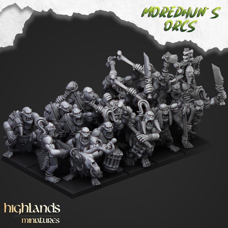 Cave Orcs - Highlands Miniatures