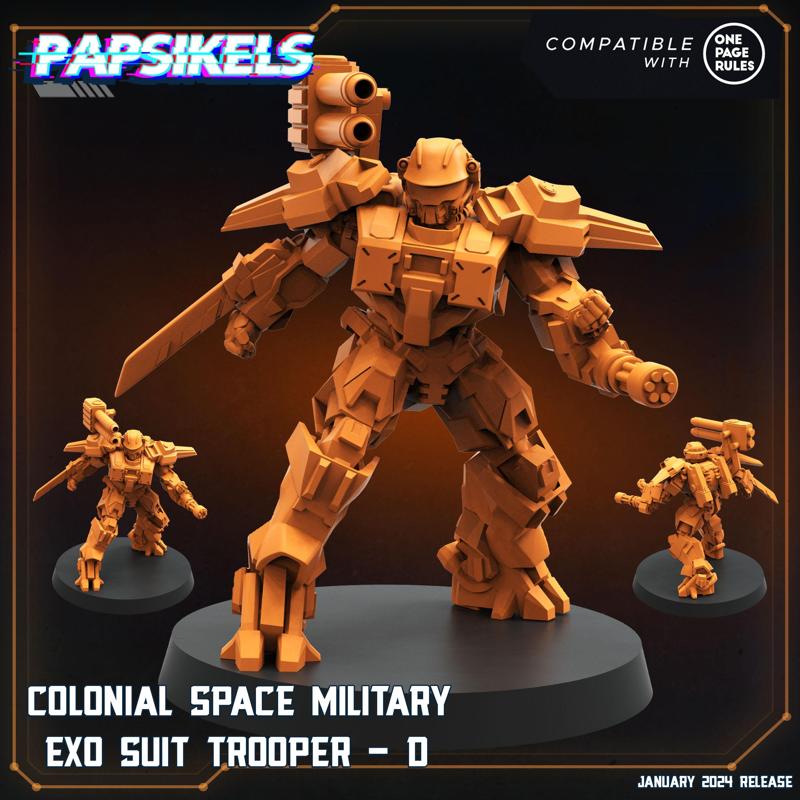 COLONIAL SPACE MILITARY EXO SUIT TROOPER D