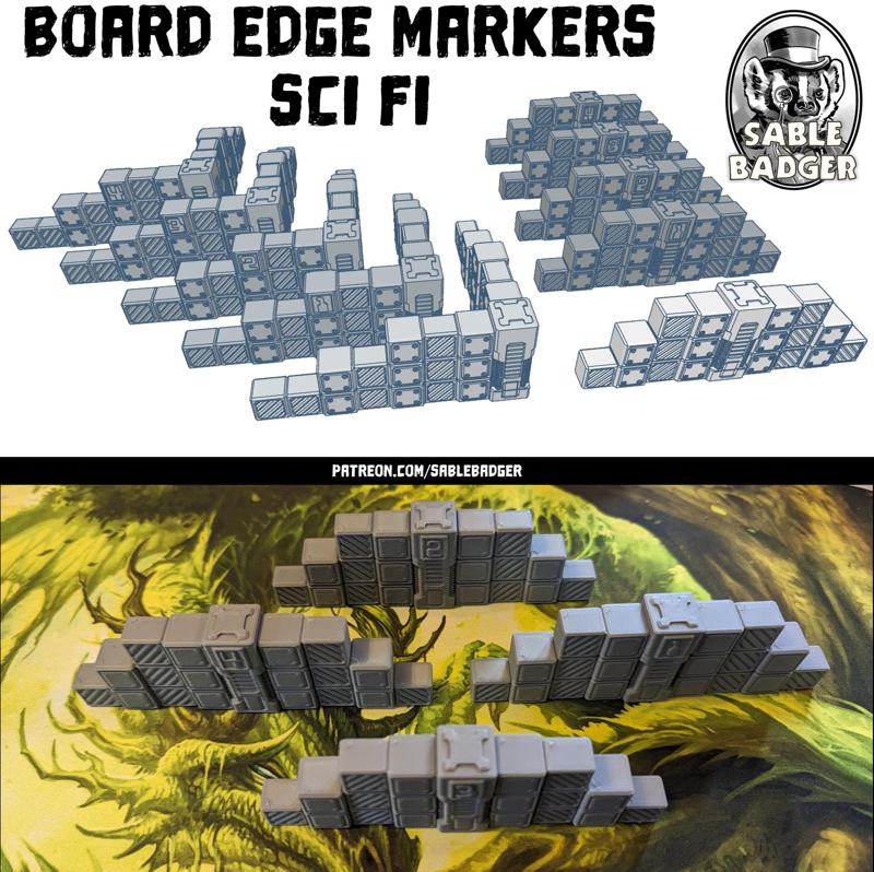 Board Edge Markers - Sci Fi