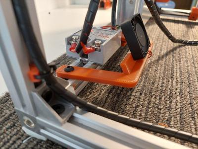 Voron 1.5 Solid State Relay (SSR) cooler holder