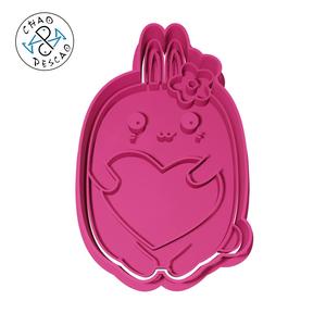 Rabbit - Lovely Animals (no 2) - Cookie Cutter - Fondant - Polymer Clay