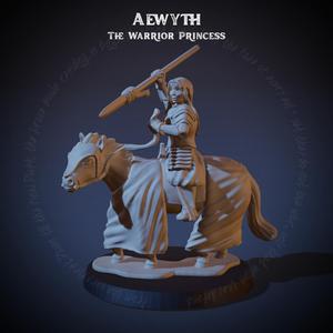 Aewyth, the Warrior Princess -  Foot & Mounted Versions