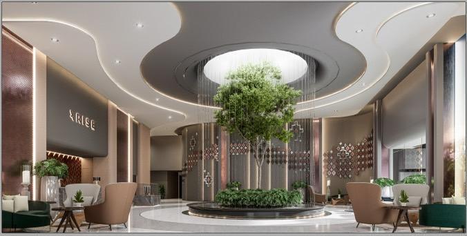 Circle Tendon Water Curtain