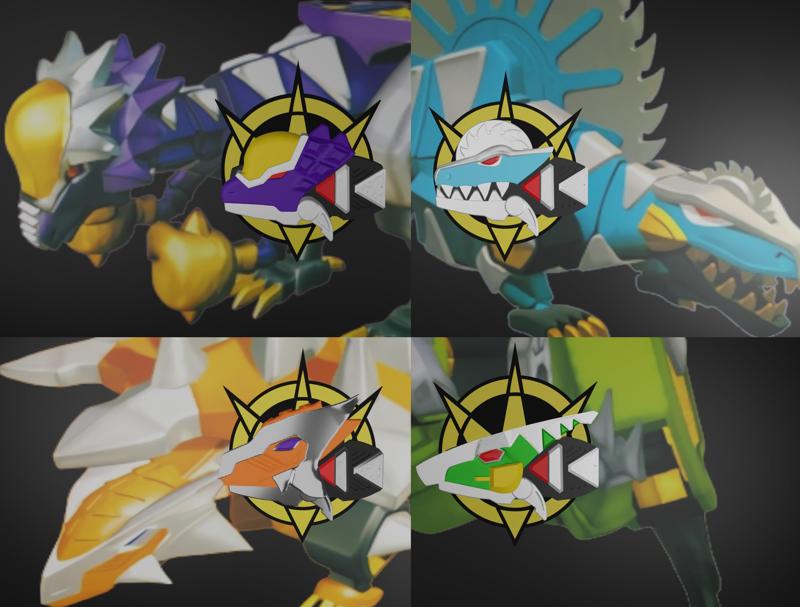 Power Rangers Dino Thunder Accessory Dino Morphers All-In-One Bundle