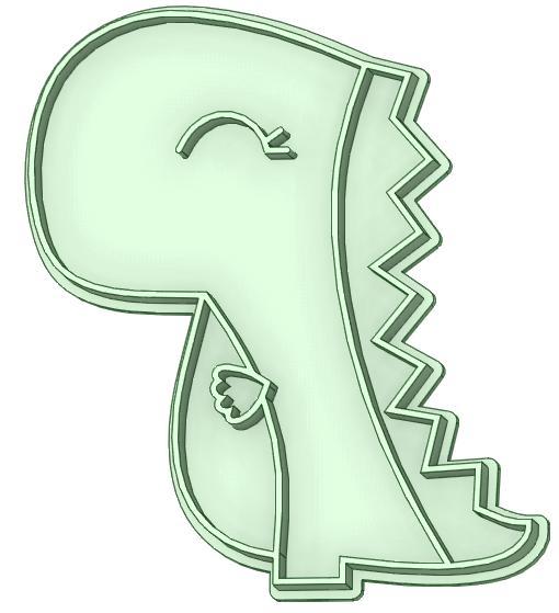 Dino 21 cookie cutter