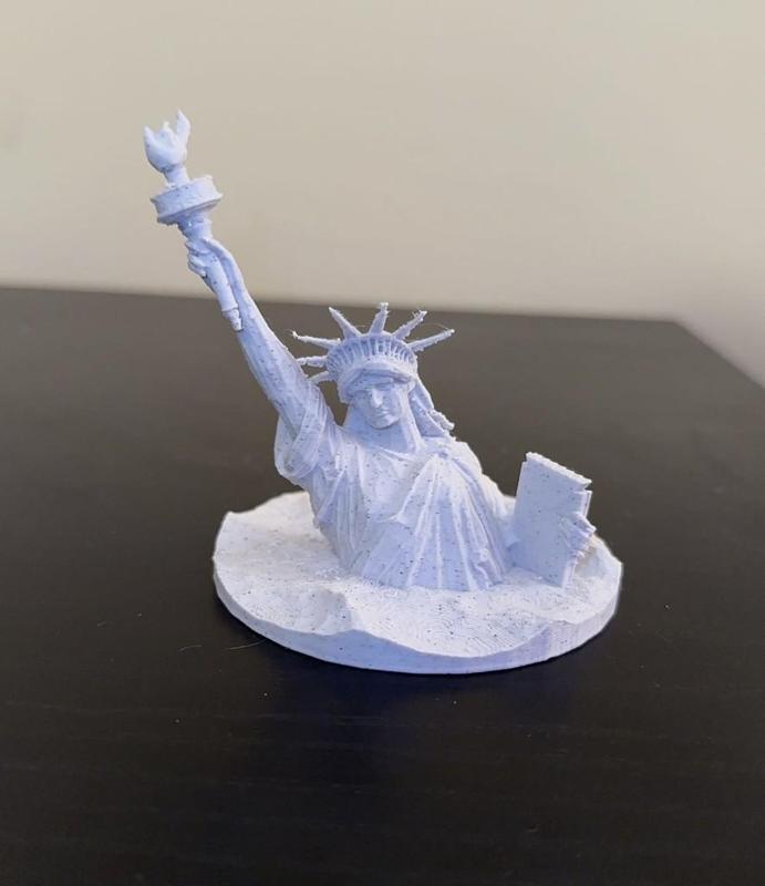 Sinking Statue of Liberty