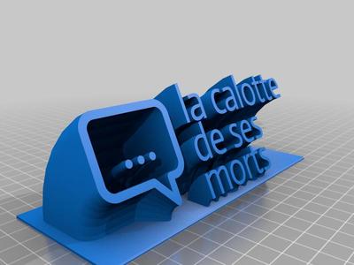 calotte name plate (text)
