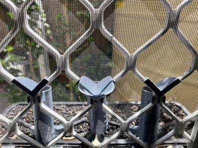 Water plants through security screen without damage