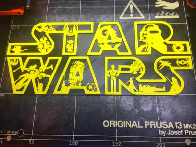 Star Wars Logo Mural
