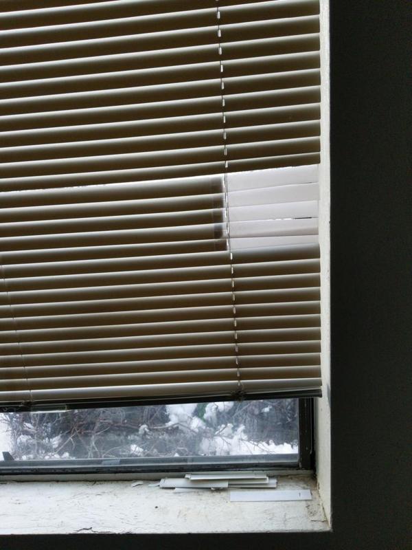Blinds slat end