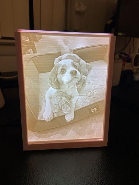 4:3 Lithophane Light box