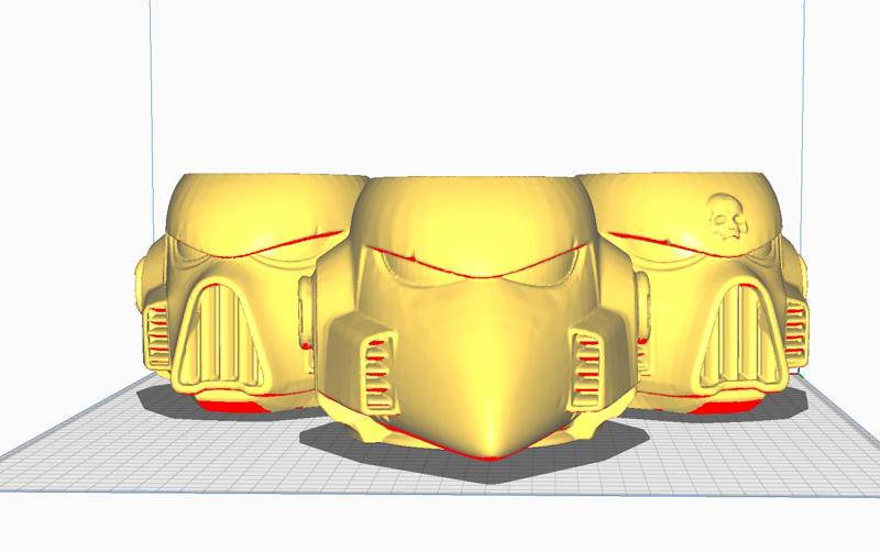 Pen / Brush Holder Set – Space Marine Helmets (MK8 Deathwatch & Corvus/Beaky) | 3D Printable