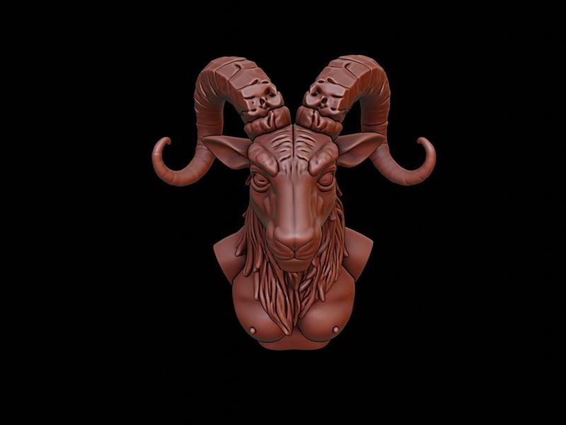 Faun Beast Bust