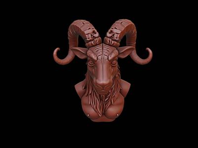 Faun Beast Bust
