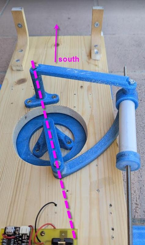 Solar Panel 2 axis Sun Tracker (new azimut axis)