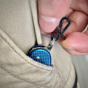 Quick Release Suspension Clip for keychain (keys, multitools, etc.) (5 min. print)