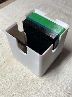 Infill swatch / Insert holder for the Improved Ultimate Coaster