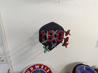 Darts holder wallmounted