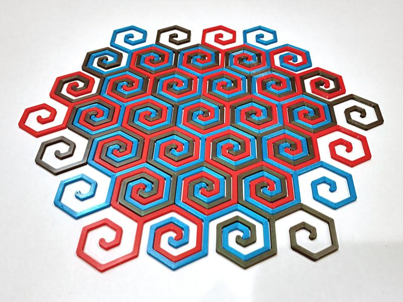 Hexellating Spirals