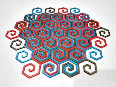 Hexellating Spirals