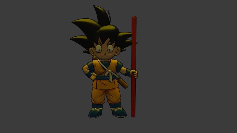 Goku in 3d STL