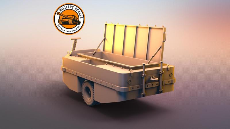 Trailer WTCT6 for DUKW and LVT open