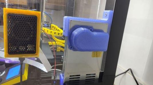 Fan 50mm Silencer Ender 3 Pro sucking from back
