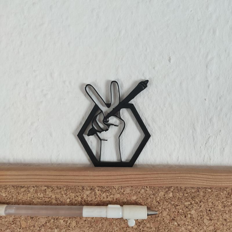 Penspinning 2D Wall Art