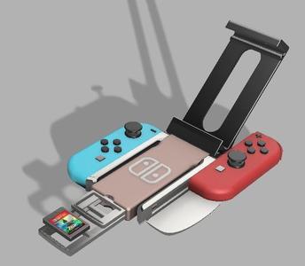 SWITCH JoyCon stocker game & screen holder