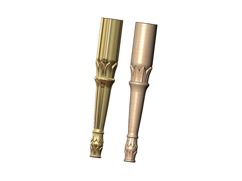 Round lotus flower bead leg relief 3D print model