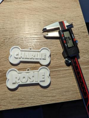 Dog name ornament