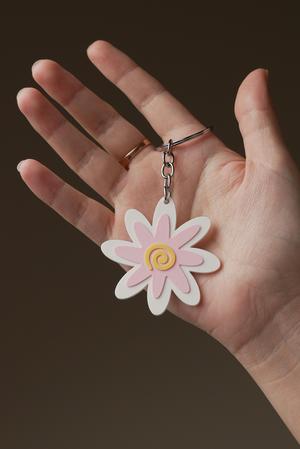 Colorful flower key chain 🌸