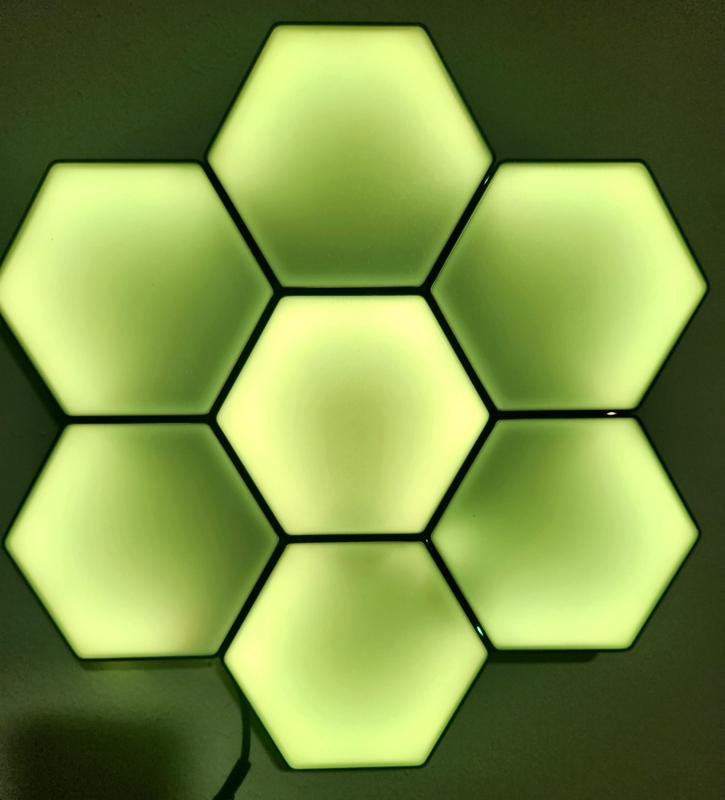 Hexagon Neopixel/LED Nanoleafs (No Screws or Supports Needed!)