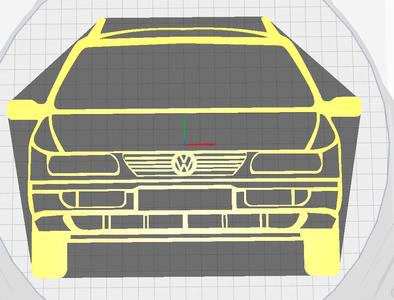 VW passat B4 front silhouette