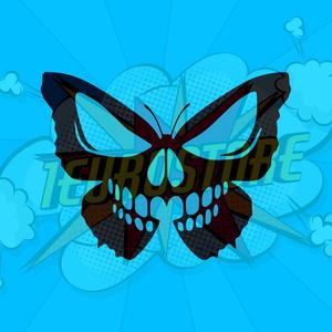 Butterfly Skull Wall Art Decor